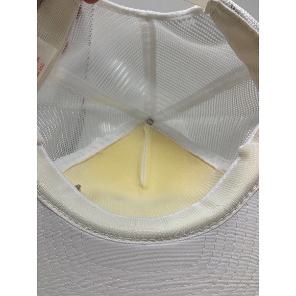 Vintage 327 Chevy Camaro V-Flags Logo Cap Adjustable White Trucker Hat with Pins - Picture 7 of 7